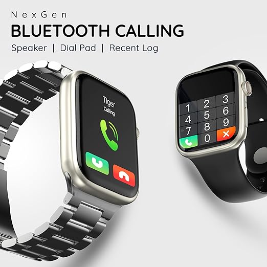 Pebble Trio 1.96" Infinite Display BT Calling Smartwatch