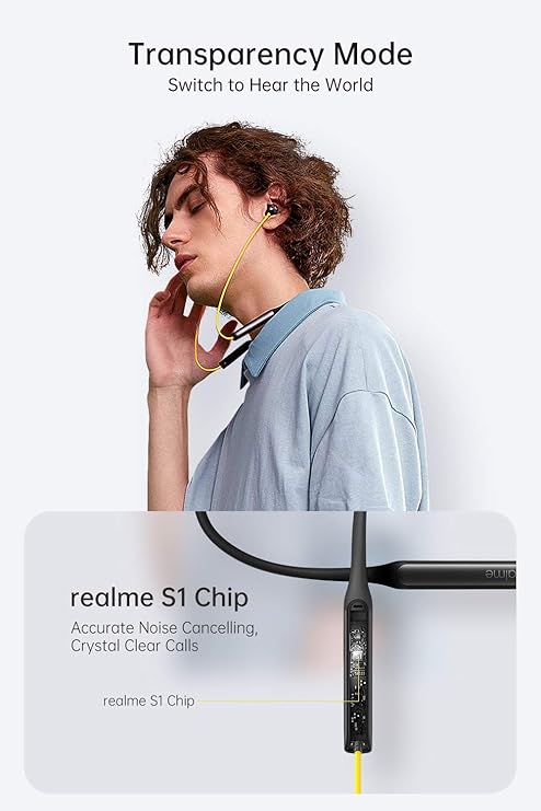 realme Buds Wireless Pro Bluetooth in Ear Earphones with Mic, Fast Charging & Up to 22Hrs Playtime